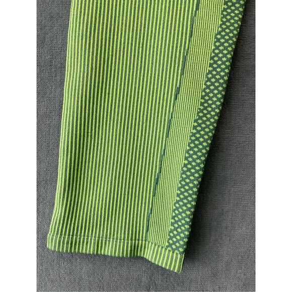 Fabletics Seamless Colorblock Leggings Womens L‎ Green High Rise Athletic Yoga - Picture 2 of 9
